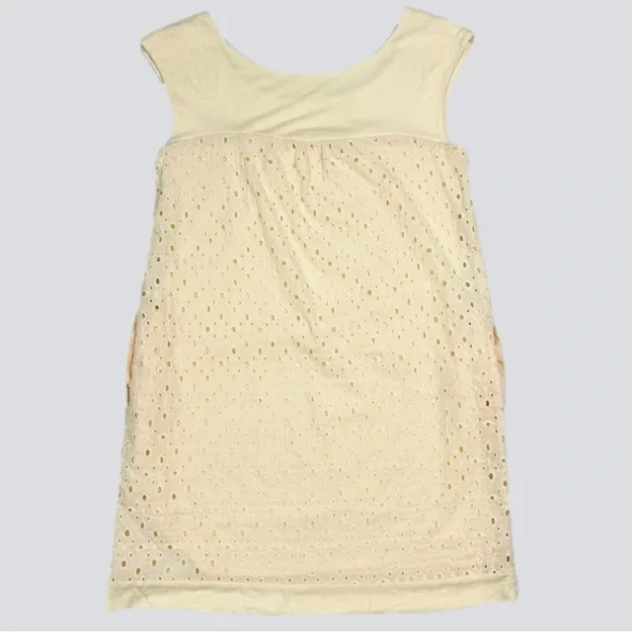 NWT Anthropologie Matty M Eyelet Embroidered Overlay Sleeveless Shift Dress - Picture 3 of 10